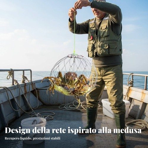 Nassa per granchi pieghevole - nassa,