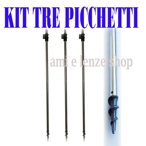 Tre picchetti per nassa - tre, pesca